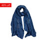 Navy bandani silk stole